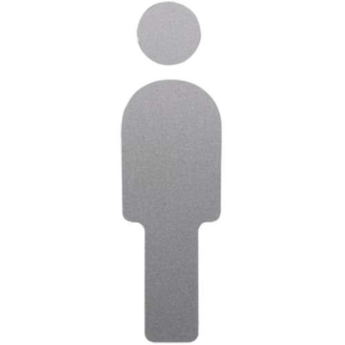 Relief-Piktogramm / Schild Herren aus Aluminium