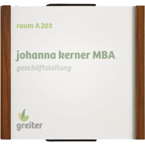 LMH Studioline Essentials Türschild mit Holzleisten