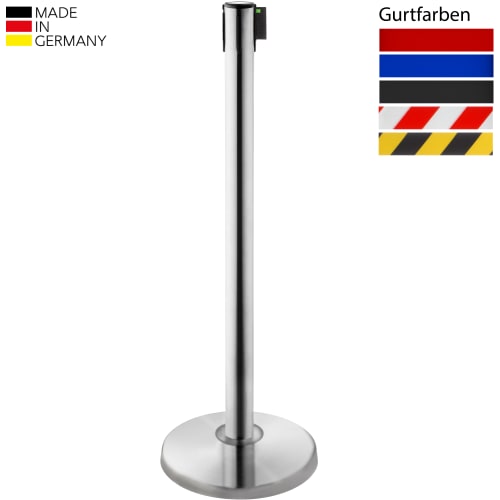 Edle Gurtabsperrpfosten ALLROUND (ALA 100) - Gurtlänge 3,5 m / 4 m, WACHTWERK X