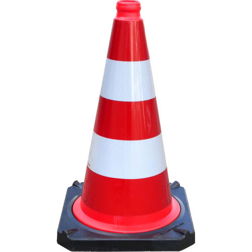 Schake-Verkehrsleitkegel / Leitkegel 2-teilig | 50/75 cm | BASt | StVO | TL | RSA | RA1/RA2