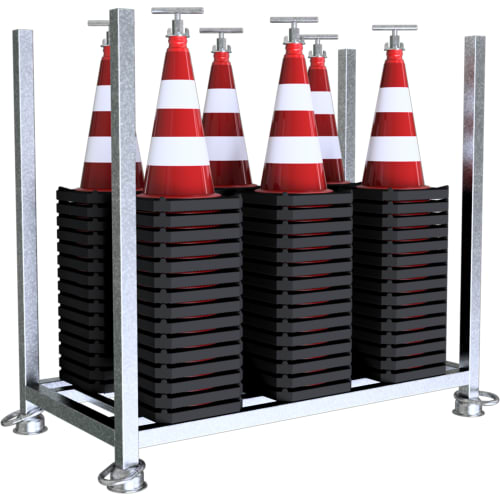 90er Schake Verkehrsleitkegel-Set / Leitkegel-Set | 50 cm | BASt | StVO | TL | RSA | RA1/RA2