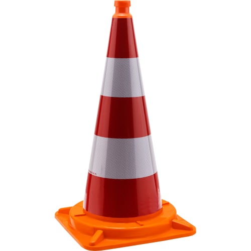 WEMAS Leitkegel / TL Verkehrsleitkegel in 50/75/100 cm | BASt | StVO | Klasse II/III | RA1/RA2 | DIN EN 13422