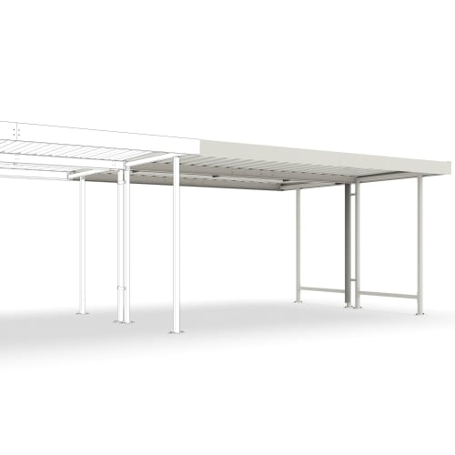 Anbauteil für Überdachung Modell Leipzig, L 45 (doppelseitig) - Baukastensystem