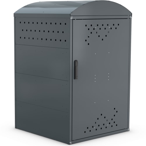 Rollatorbox Modell B / Rollatorgarage mit flachem Runddach