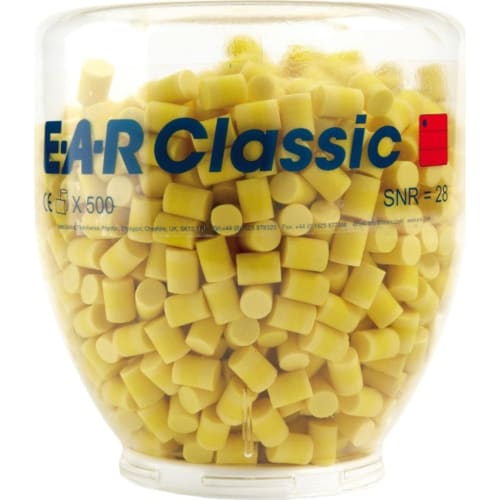 1000 Stück / 500 Paar 3M Gehörschutzstöpsel E-A-R Classic Refill | SNR: 31 dB
