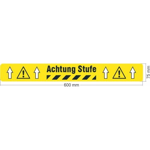 "Bodenmarkierungsband "Achtung Stufe" | WT-5125"
