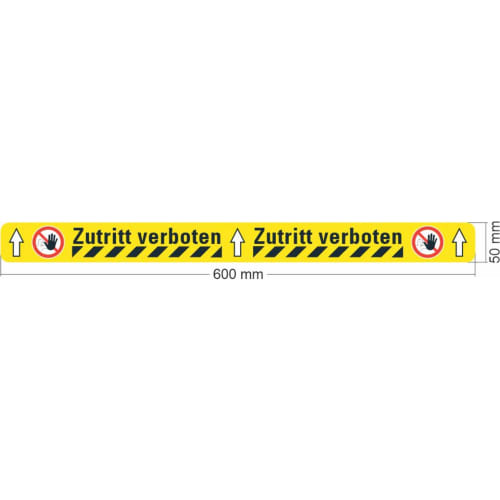 "Bodenaufkleber "Zutritt verboten" | WT-5125"