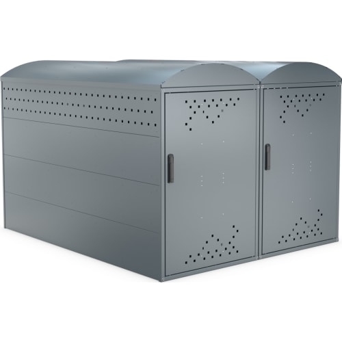 Fahrradgarage BikeBox 1 B als Komplett-Set