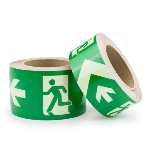 10m Rolle Warnmarkierungsband | nachleuchtend | WT-6126