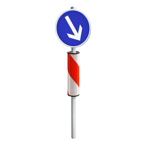 Verkehrsleitsäule GAMMA | für Verkehrsinsel GAMMA