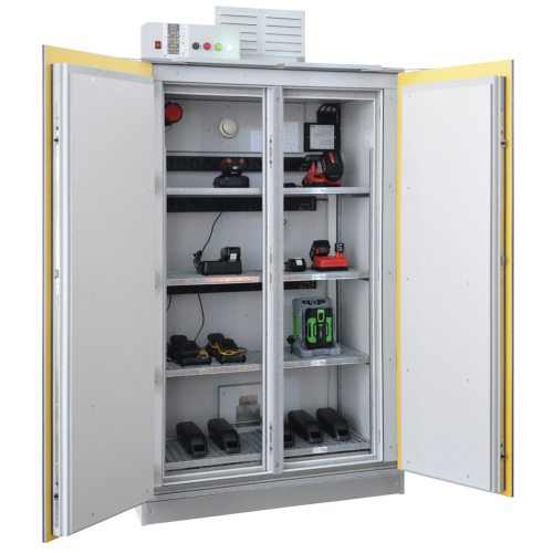 Lithium-Ionen Akku-Ladeschrank Safe Pro EI 90 | Akkuschrank Pro-Modell aktiv & passiv