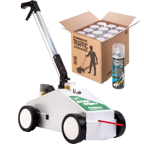 Markierungs-Set | NEW PERFEKT STRIPER und 12 Dosen Markierungsspray Traffic EXTRA