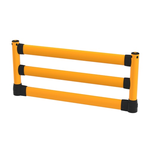 Flexibles Rammschutzgeländer Flex+ L-Line mit Unterfahrschutz