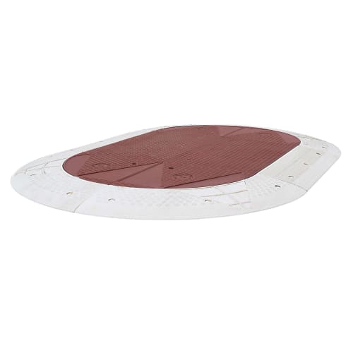 Fahrbahnschwelle Berliner Kissen GAMMA (oval) als Komplett-Set