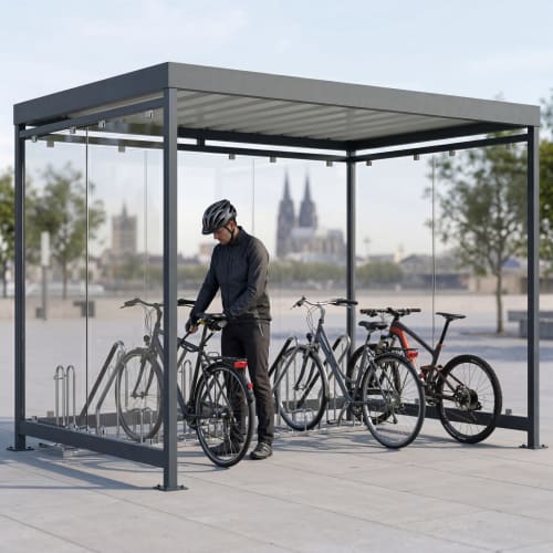 Fahrradüberdachung Köln Bike Economy K3 b/b