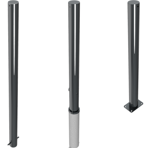 Stilpfosten Typ 4074 | Stadtpfosten mit Flachkopf | ø 76 mm