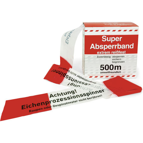 500 m Flatterband / Absperrband Eichenprozessionsspinner