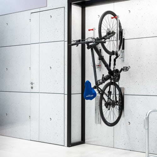 Fahrradaufhängung Bike Lift mit Wandschutz für Hinterrad