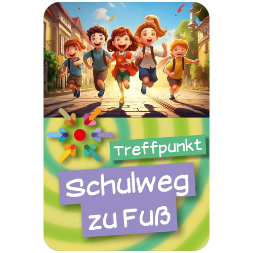Schulwegschild Treffpunkt