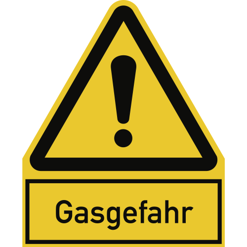 Kombischild Gasgefahr