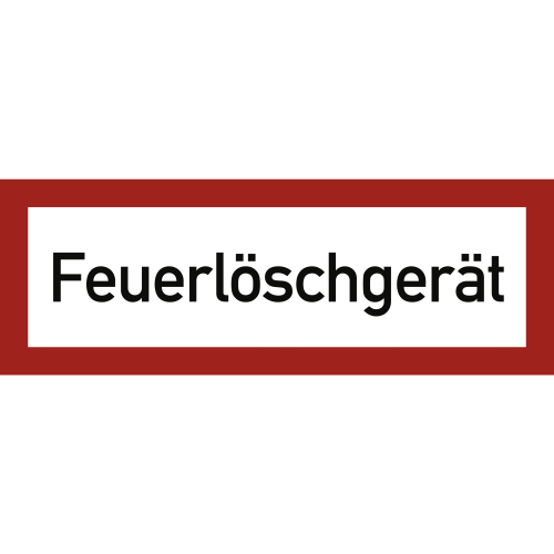 Brandschutzschild Feuerlöschgerät
