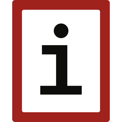 Hinweisschild auf Information für die Feuerwehr (F6)
