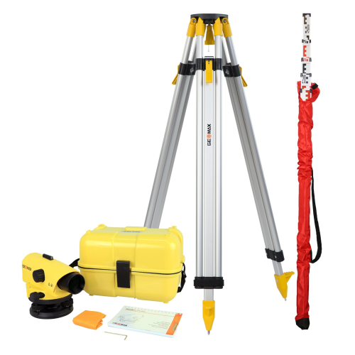 GEOMAX ZAL330 Nivellierset bestehend aus: Nivellier, Stativ + Latte