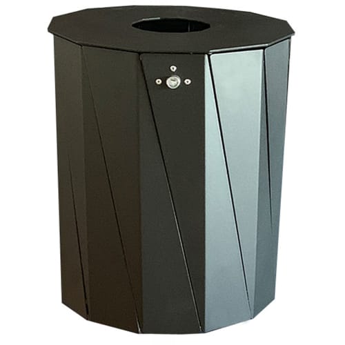 Abfallbehälter mit stabiler Deckelscheibe im modernen Design - Inhalt 50 Liter