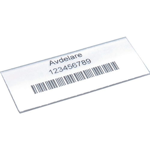 100er-Beutel Etikett für Regalkasten 100 – transparent