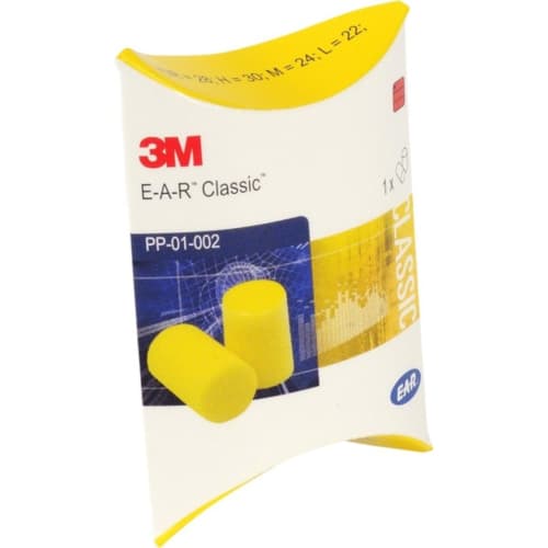 3M Gehörschutzstöpsel E-A-R Classic – SNR 31 dB, Polymerschaumstoff, gelb