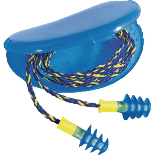 50 Paar Howard Leight Gehörschutzstöpsel Fusion – SNR 33 dB, blau/gelb, EN 352-2