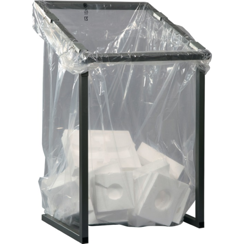 Abfallsammler – für Säcke 1000 l, 730 x 1230 mm, anthrazit-eisenglimmer DB703