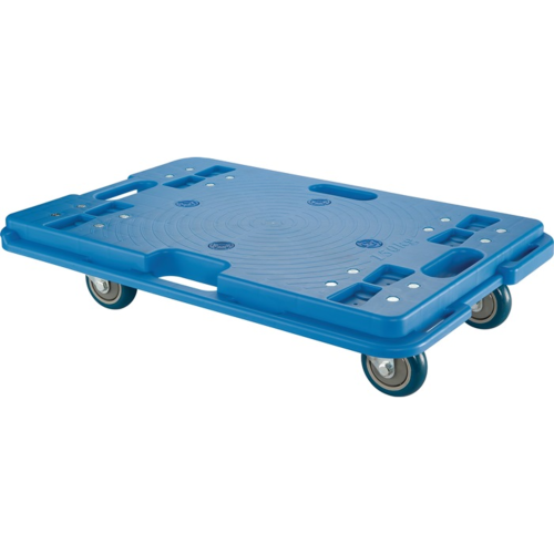 Transportroller 150 kg – 600 x 400 mm, Polyurethanrollen, Ladehöhe 123 mm