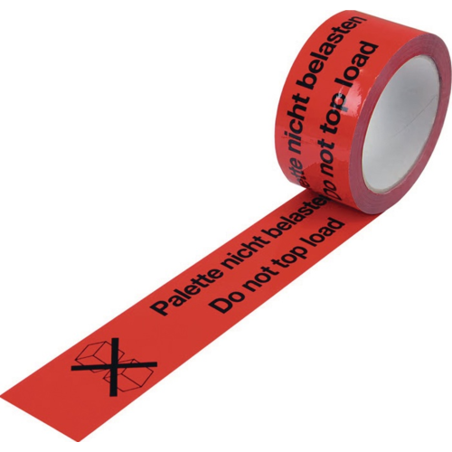Warnklebeband PP Palette nicht belasten – Breite 50 mm, rot
