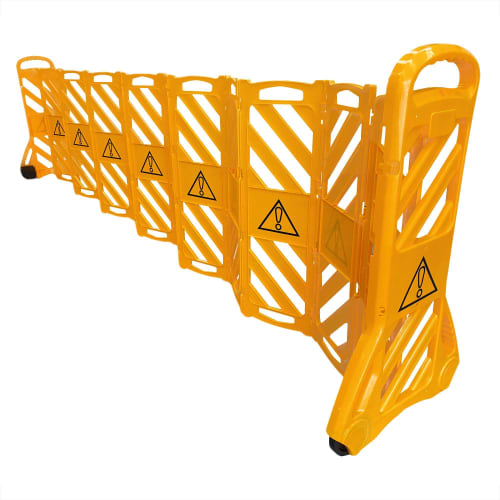 Mobile Absperrung Flex-Guard aus Kunststoff, faltbar