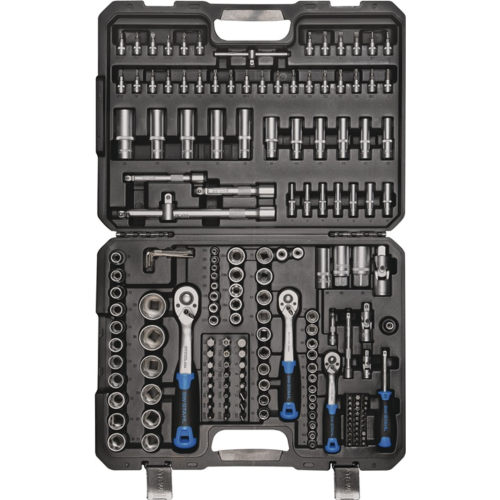 Steckschlüssel-Satz 184-teilig 1/4+3/8+1/2 Zoll, SW STAHL
