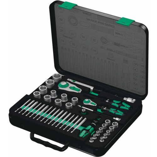 Steckschlüssel-Satz 8100 SA/SC 2 Zyklop | 6-Kant, WERA