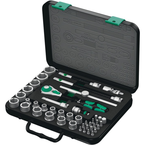 Steckschlüssel-Satz 8100 SB2 Zyklop | 6-Kant, WERA