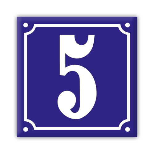 Nürnberger Hausnummernschild aus Emaille