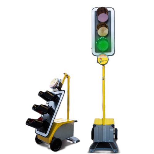 Mobile Funk-Lichtsignal-Anlage (Ampel)