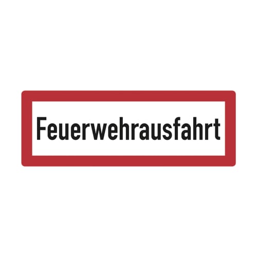 "Brandschutzschild "Feuerwehrausfahrt" in Verkehrszeichenqualität"