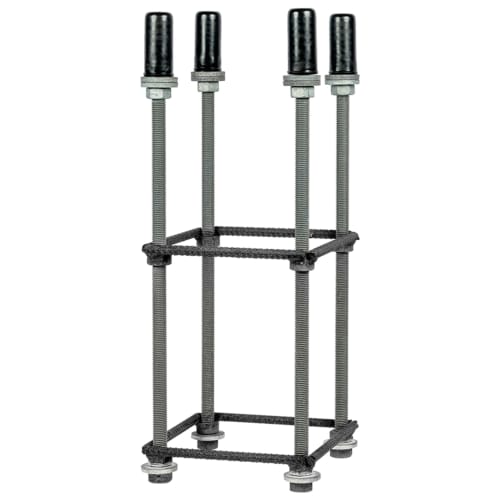 Ankerkorb mit Druckplatte für Rohrmasten