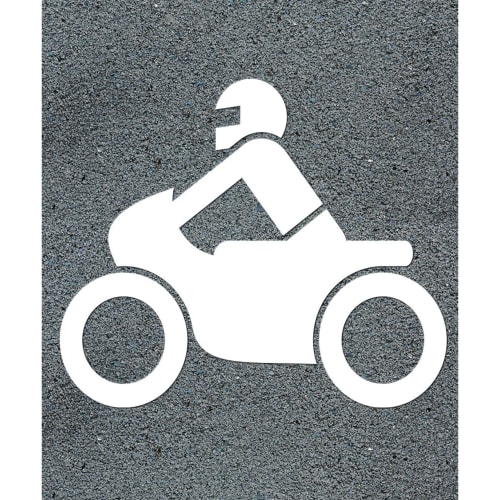 Thermoplastische Fahrbahnmarkierung Motorrad | VE mit 2 Stück - Prefatherm