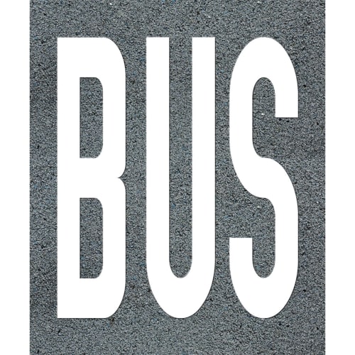 Thermoplastische Fahrbahnmarkierung BUS - Prefatherm