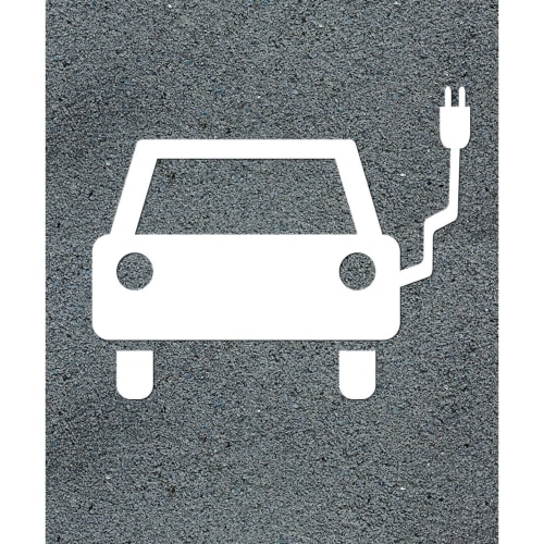 Thermoplastische Fahrbahnmarkierung E-Auto | VE mit 2 Stück - Prefatherm