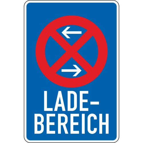 Ladebereich Mitte, Aufstellung rechts - Verkehrsschild VZ 230-30