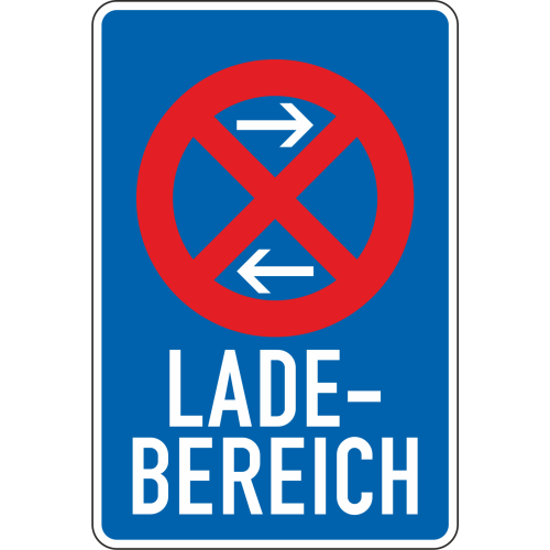 Ladebereich Mitte, Aufstellung links - Verkehrsschild VZ 230-31