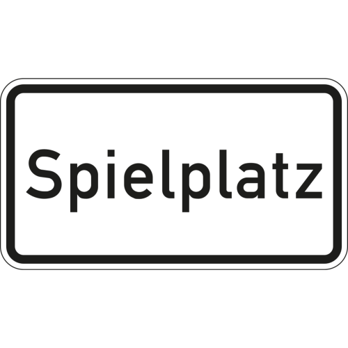 Spielplatz - Verkehrsschild VZ 1012-56