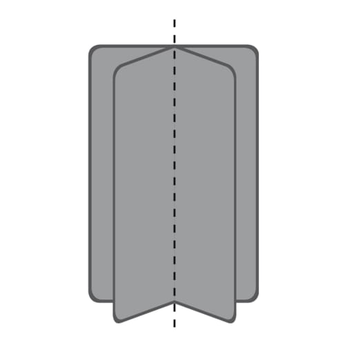 Wegweiser als Klappschild in Buchform (zweiflügelig)