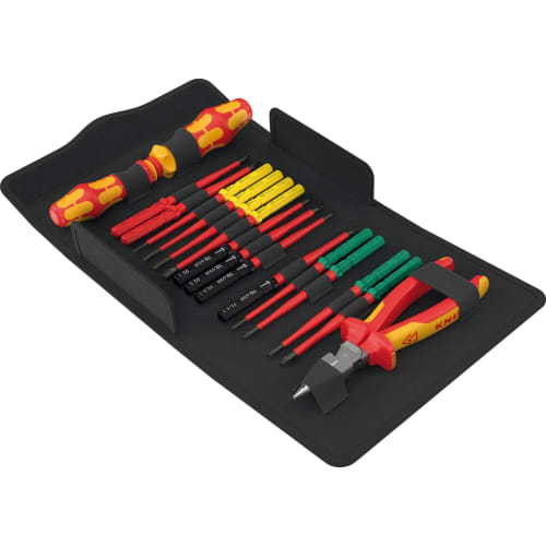 Schraubendreher-Satz Kraftform Kompakt VDE 17 extra slim 2 Tool Finder, WERA